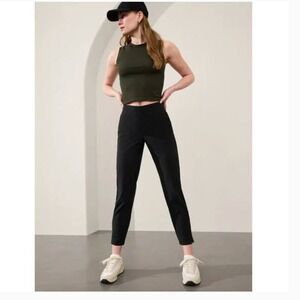 Athleta Brooklyn Mid Rise Ankle Pant Black size 6P